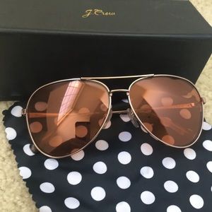 J. Crew Jill Aviator Sunglasses